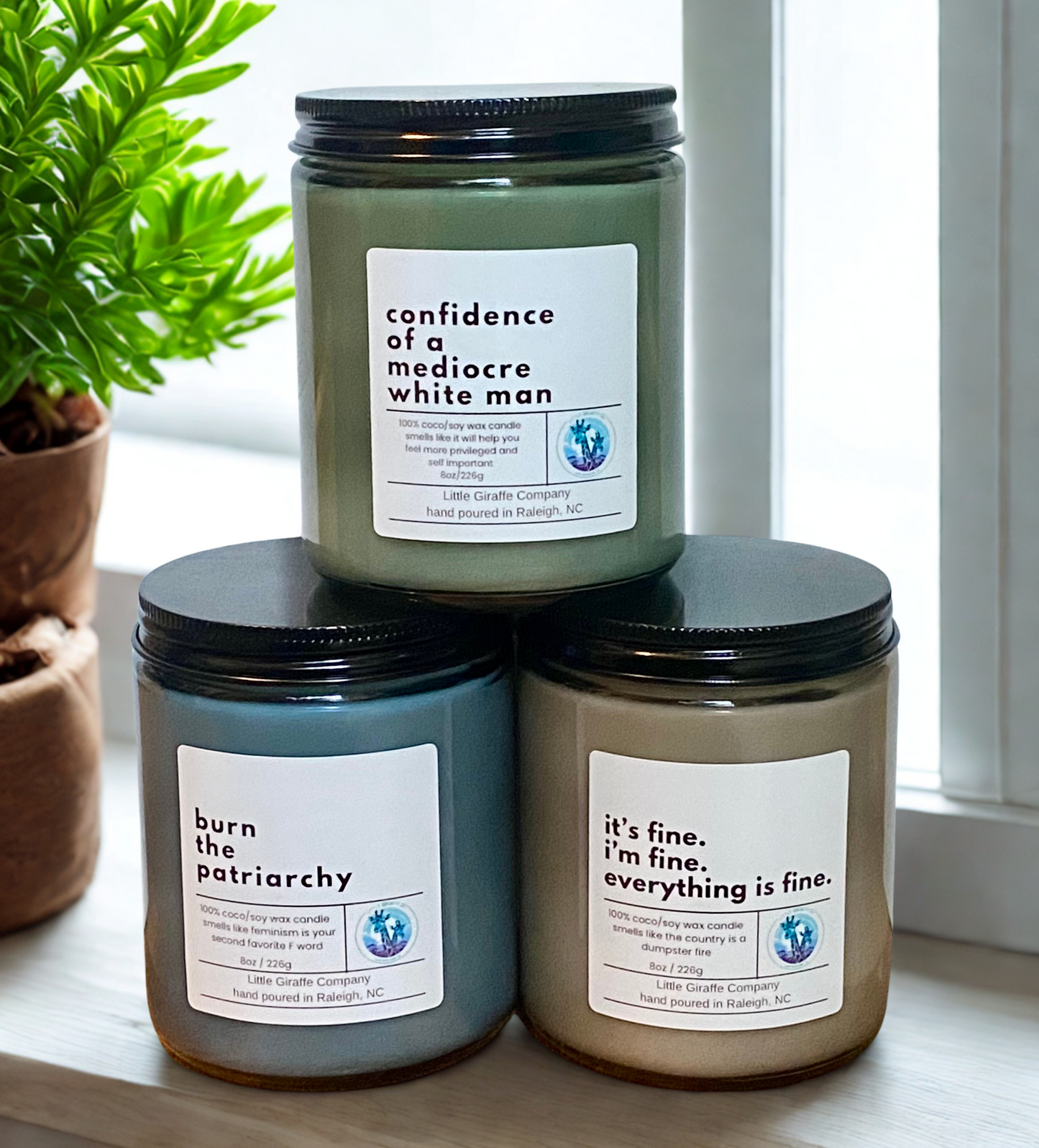 Burn the Patriarchy Coco/Soy Wax Candle
